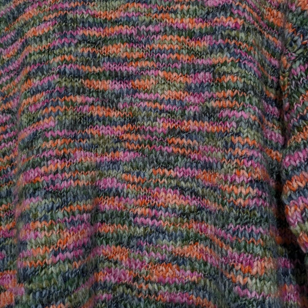 Torrid Multicolored Drop Shoulder Pullover Space Dye Sweater - Picture 3 of 5